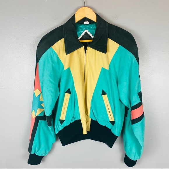 North Beach Leather Jackets & Blazers - Michael Hoban vtg 90s Southwest suede Moto jacket